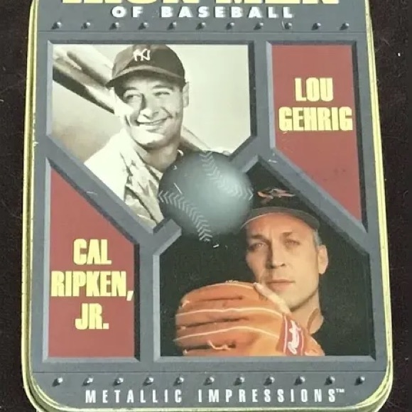Iron Men Of Baseball 5 Metal Cards Included! - Picture 1 of 10